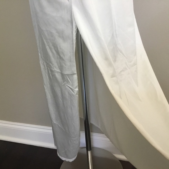Vintage VANITY FAIR cream lace maxi half slip M - Picture 2 of 5